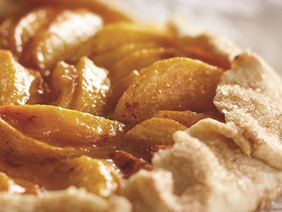 Simple and Rustic Peach Galette